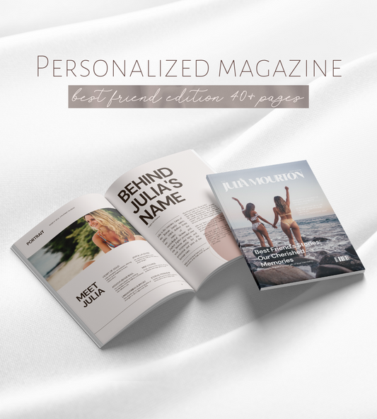 Personalized magazine template - Best friend edition